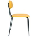 Ver imagem 4 de Kit 4 Cadeiras New York Fratini Revestido em Poliuretano (pu) Mostarda Base Aço Carbono Preto