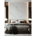 Ver imagem 5 de Painel Ripado Wpc Branco Rajado - 290cm X 15cm - Revestimento Decorativo Sala Quarto Parede Cozinha