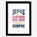 Ver imagem 1 de Quadro Decorativo Jesus É o Caminho 33cmx24cm Los Quadros
