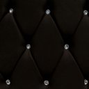 Ver imagem 3 de Conjunto Cabeceira Casal e Recamier Baú 140cm Calçadeira Banco Quarto Estofado:suede Preto