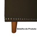 Ver imagem 4 de Calçadeira Recamier Baú Casal King 195cm Diana Suede Marrom - DS Estofados