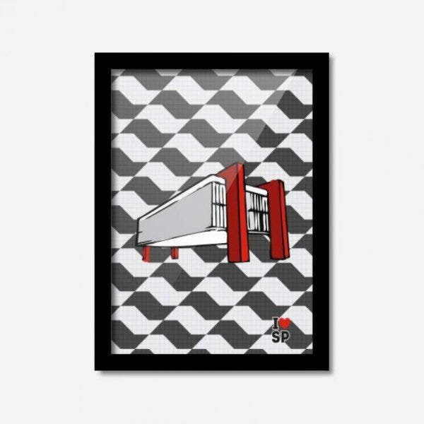 Quadro Decorativo Masp 33CMx24cm Los Quadros - 1