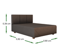 Ver imagem 3 de Cama Box Pet Para Cachorro E Gato 82X60X39:Cinza