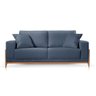 Sofá 3 Lugares Fixo Living Paris Linho Azul 2,10m - 2