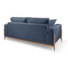 Sofá 3 Lugares Fixo Living Paris Linho Azul 2,10m - 3