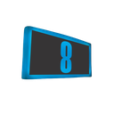 Ver imagem 1 de Placa Led Luminoso Números a Escolher Retangular 60x28 com Rgb