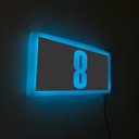 Ver imagem 4 de Placa Led Luminoso Números a Escolher Retangular 60x28 com Rgb