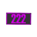 Ver imagem 2 de Placa Led Luminoso Números a Escolher Retangular 60x28 com Rgb
