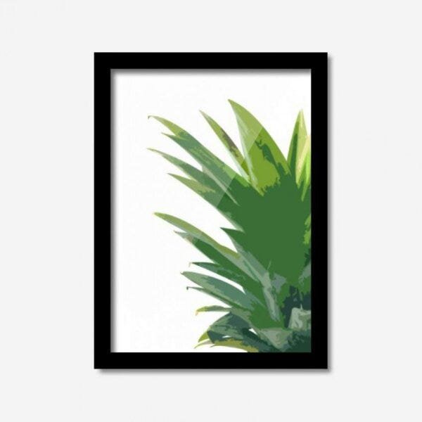 Quadro Decorativo Coroa Abacaxi 33cmx24cm Los Quadros - 2