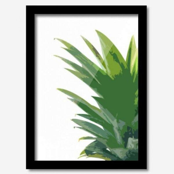 Quadro Decorativo Coroa Abacaxi 33cmx24cm Los Quadros - 1