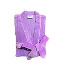 Ver imagem 1 de Roupão Veludo Adulto 100% Algodão Briza (3022) - M - Lilás