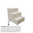 Ver imagem 4 de Escada Escadinha Pet Cachorro 3 Degraus Rampa Suede Grace:bege