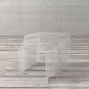 Ver imagem 1 de Conjunto de Mesa Lateral Ninho Tip Acrílico Incolor com 3 Peças