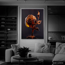 Ver imagem 2 de Quadro Decorativo Flower Rose Crystal Relevo