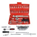 Ver imagem 1 de Kit Chaves Soquete Catraca 46 Peças de Aço Estojo Portátil