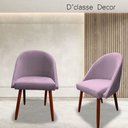 Ver imagem 6 de Cadeira Poltrona Arredondada Suede Rosa Bebê - D'classe Decor