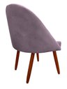 Ver imagem 4 de Cadeira Poltrona Arredondada Suede Rosa Bebê - D'classe Decor