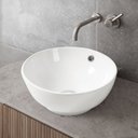 Ver imagem 2 de Cuba pra Bancada, Banheiro Louça, Valvula Click Inox, 38x38 Mx214 Cor:branco