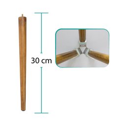 Conjunto Mesa de Centro e Mesa Lateral Retrô - Branco - Poli Móveis - 4