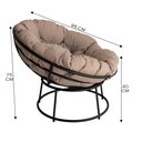 Ver imagem 4 de Cadeira Papasan com Almofada Impermeável Área Externa Acesse Móveis