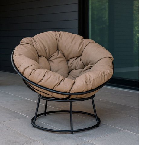 Cadeira Papasan com Almofada Impermeável Área Externa Acesse Móveis
