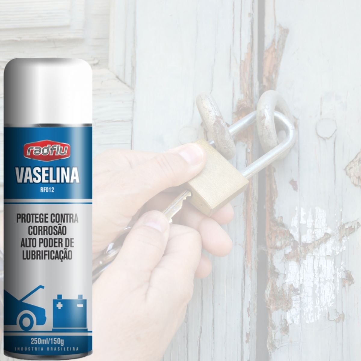 Vaselina Lubrificante Spray Uso Geral 250ml Protege - 4