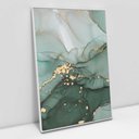 Ver imagem 1 de Quadro Decorativo em Canvas Abstrato Mármore Safira TaColado Moldura Flutuante 4,5cm Branca 60 x 40c