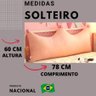 Almofada Decorativa para Cama Cabeceira Solteiro Encosto Leitura Apoio Lombar Repouso Decoração Rose - 3