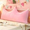 Almofada Decorativa Para Cama Cabeceira Solteiro Apoio de Leitura Encosto Lombar Decoração Rosa Capa - 1