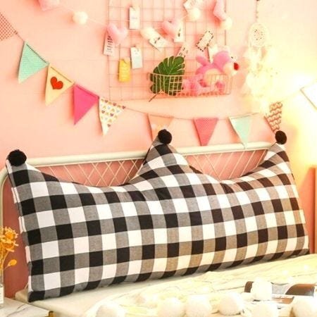Almofada Infantil Para Cabeceira Mini Cama Casinha Beliche Montessori Com Zíper 60X70 Decoração Xadr