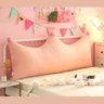Almofada Infantil Para Cabeceira Mini Cama Casinha Beliche Montessori com Zíper 60X70 Decoração Rose - 1