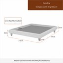 Ver imagem 3 de Cama King Japonesa 210cm Pés Madeira Haru Linho Nobre Cinza - Sallar Home