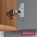 Ver imagem 7 de Balcão 2 Portas 3 Gavetas 120 cm Pérola Yescasa Cinza/Freijó