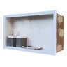 Nicho Porcelanato para Banheiro Branco Santorine 60x32cm - 5