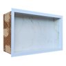 Nicho Porcelanato para Banheiro Branco Santorine 60x32cm - 7