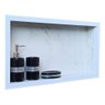 Nicho Porcelanato para Banheiro Branco Santorine 60x32cm - 2