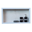 Ver imagem 4 de Nicho Porcelanato para Banheiro Branco Santorine 60x32cm