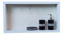 Ver imagem 4 de Nicho Porcelanato para Banheiro Branco Santorine 60x32cm