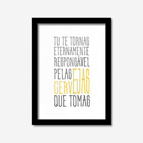 Quadro Decorativo Frases Cerveja 33cmx24cm Los Quadros - 2