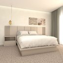 Ver imagem 1 de Cabeceira Queen 3,0m e 2 Mesas Gaveta e Nicho Mdf sob Medida Cor:titânio