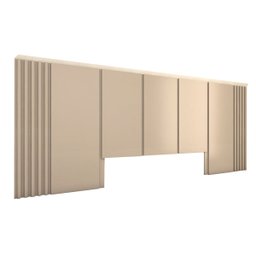 Cabeceira Queen 3,0m e 2 Mesas Gaveta e Nicho Mdf sob Medida Cor:titânio - 8