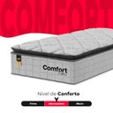 Ver imagem 4 de Colchão Solteiro Comfort Class Pillow Top 28x88x188cm - Branco - e-Shop Casa