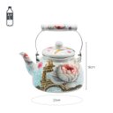 Ver imagem 4 de Chaleira Esmaltada Floreal Paris Torres Eiffel Elegance Branca 2,5L Aço - Wp Connect