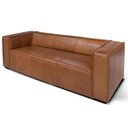 Ver imagem 1 de Sofá Milana 3 Lugares Couro Caramelo 228cm - 69989