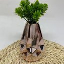 Ver imagem 2 de Vaso decorativo de cerâmica rose gold com trabalhado
