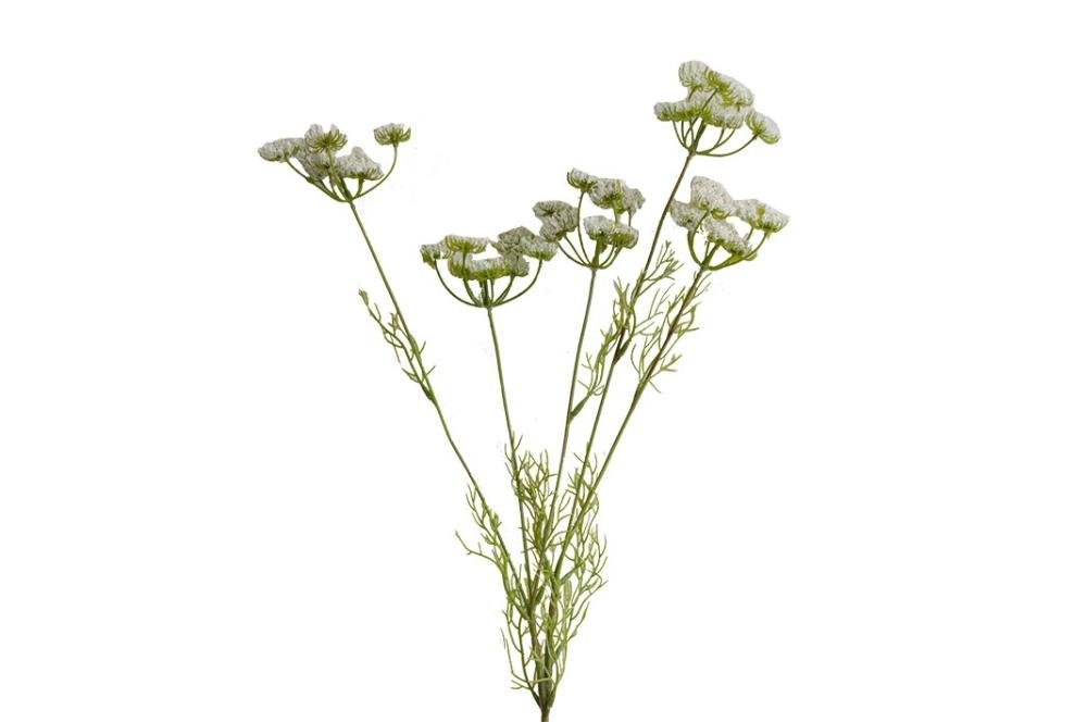 Flor Permanente Haste Flor Mimosa Branca - Alt 82 Cm - 2