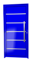 Ver imagem 1 de Porta Alumínio Lambril Premium c/Puxador D.Azul 90 Brimak