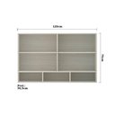 Ver imagem 3 de Armário 120cm 2 Portas C/Vidro Reflecta Bronze + Nicho Lis