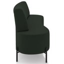 Ver imagem 7 de Sofá Chaise 2 Lugares Sala Living 160cm Pés Industrial Cayman K01 Veludo Verde - Lyam Decor
