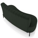 Ver mais imagens de Sofá Chaise 2 Lugares Sala Living 160cm Pés Industrial Cayman K01 Veludo Verde - Lyam Decor